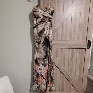 Evening gown strapless